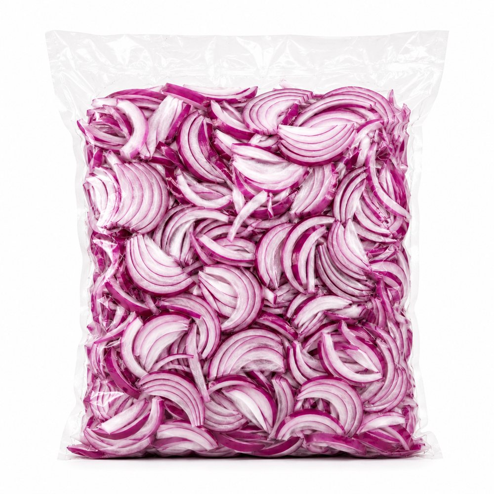 Sliced red onion