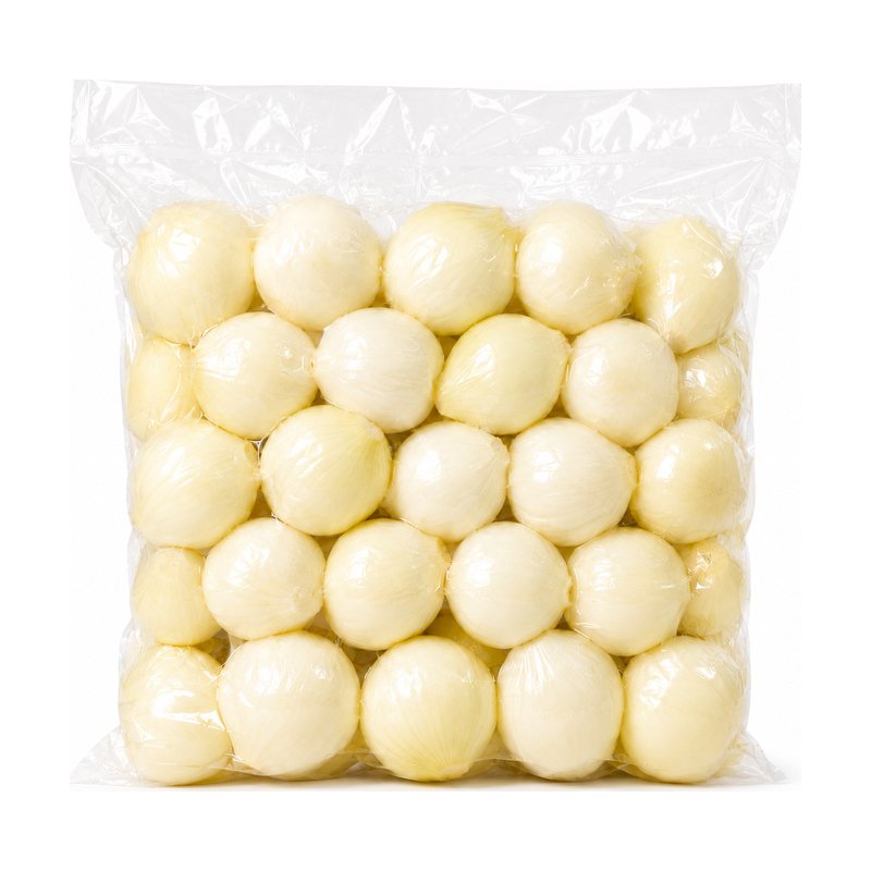 Whole peeled yellow onion